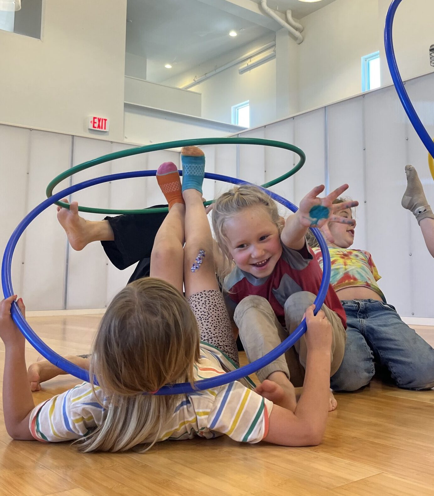River reaching through hula hoops @ Luna - 5_7_26